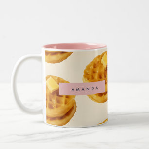 Tasse 2 Couleurs Motif de petit déjeuner personnalisé