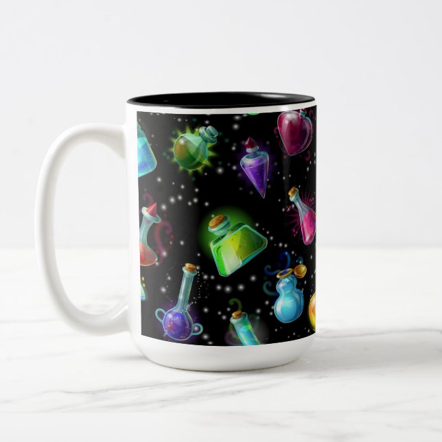 Tasse 2 Couleurs Motif de potions magiques (Gauche)