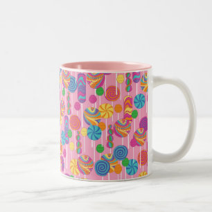 Tasse 2 Couleurs Motif de sucrerie de lucettes