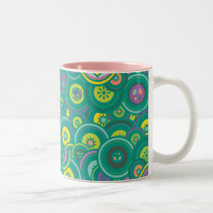 Tasse 2 Couleurs Motif de vert de cercle de Supergirl