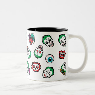 Tasse 2 Couleurs Motif d'Emoji de joker du peloton   de suicide