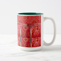 MOTIF d'or rouge ORIENTAL - Mug, Coupe