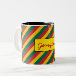 Tasse 2 Couleurs Motif du Drapeau de la Lituanie inspiré par les r