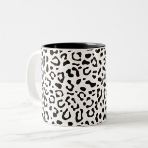 Tasse 2 Couleurs Motif Empreinte de léopard tendance