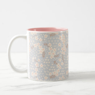Tasse 2 Couleurs Motif fleur de myosotis