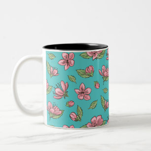 Tasse 2 Couleurs Motif floral