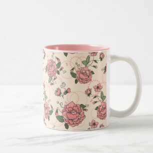 Tasse 2 Couleurs Motif floral 5