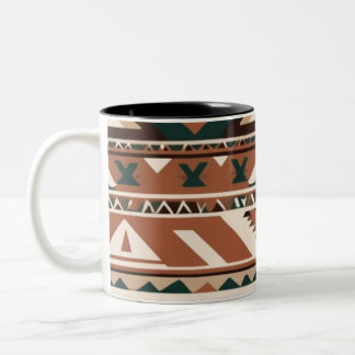 Tasse 2 Couleurs Motif géométrique tribal