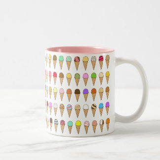 Tasse 2 Couleurs Motif "Glaces de nombreuses saveurs"