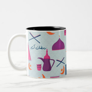 Tasse 2 Couleurs Motif Joyeux Ramadan