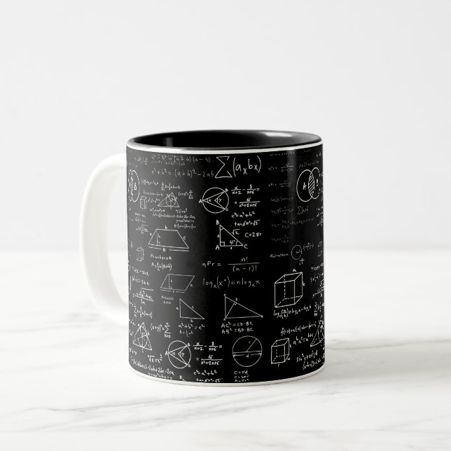 Tasse 2 Couleurs motif mathématique dessin de l'école de sciences g (Devant gauche)