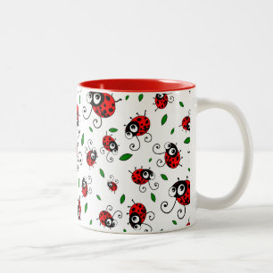 Tasse 2 Couleurs Motif mignon de coccinelle