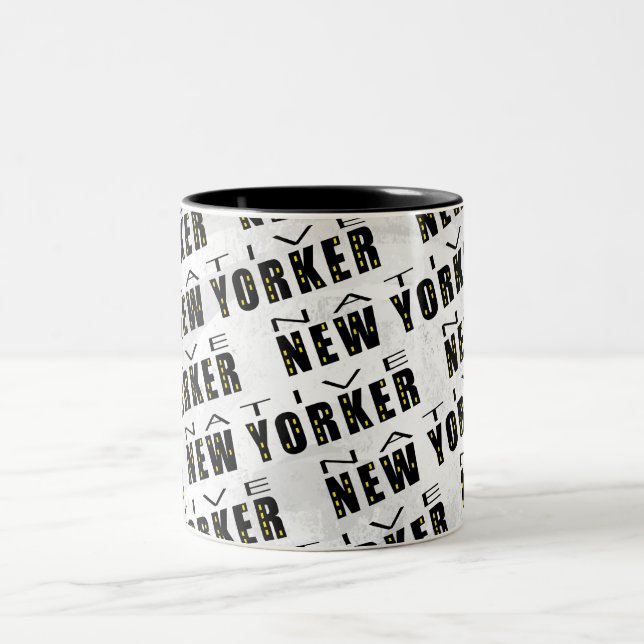 Tasse 2 Couleurs Motif natif du New Yorker (Centre)