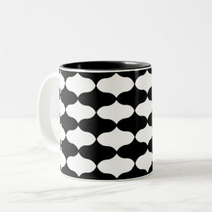 Tasse 2 Couleurs Motif noir et blanc