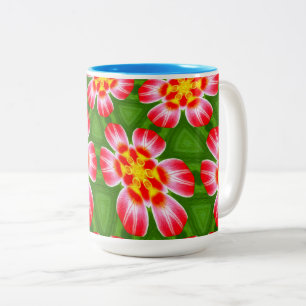Tasse 2 Couleurs Motif Red Lilies