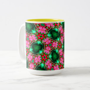 Tasse 2 Couleurs Motif Rose du désert