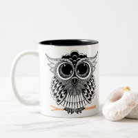 Motif sage mignon de henné de griffonnage de