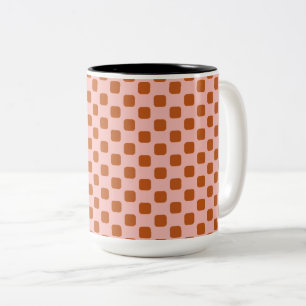TASSE 2 COULEURS MOTIF TILES ABSTRAIT.