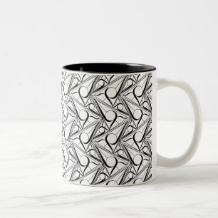 Tasse 2 Couleurs Motif triangulaire avec cercle