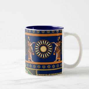Tasse 2 Couleurs Motif Vintage assyrien