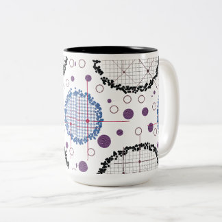 Tasse 2 Couleurs Motifs géométriques pour design moderne