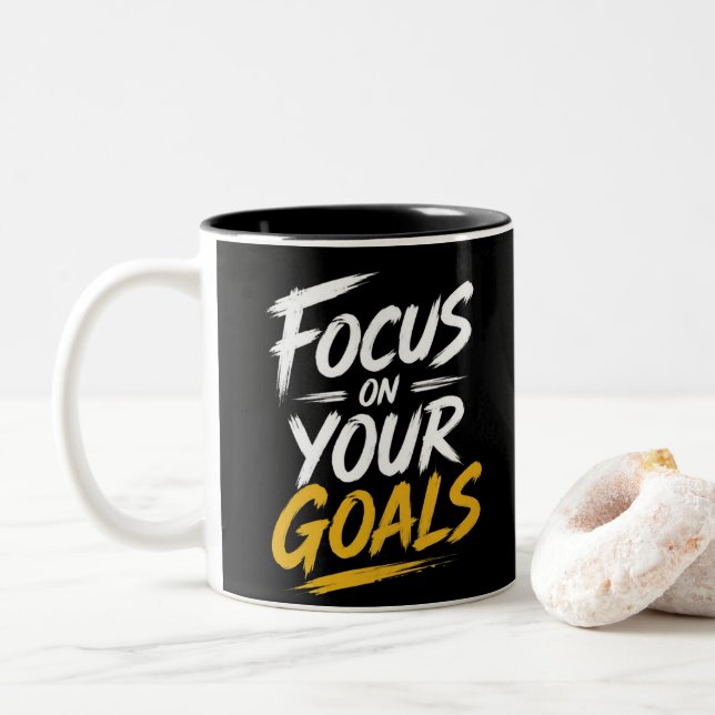 Tasse 2 Couleurs Motivationnel  (Avec donut)