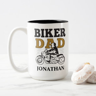 Tasse 2 Couleurs Moto papa Biker Personnalisé