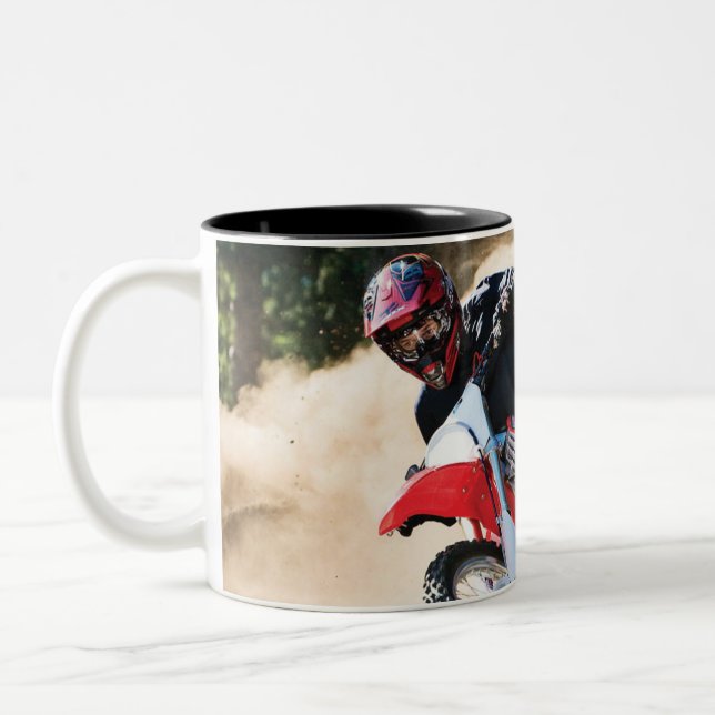 Tasse 2 Couleurs Motocross (Gauche)