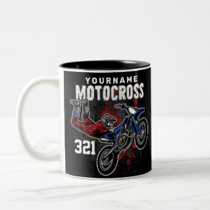 Tasse 2 Couleurs Motocross Motocross Racing FMX Tricks personnalisé