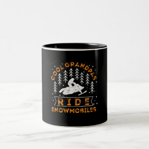 Tasse 2 Couleurs Motoneige - Grandpas Cool Circuler Motoneiges