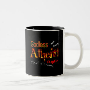 Tasse 2 Couleurs Mots athée