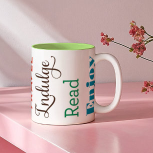 Tasse 2 Couleurs Mots d'inspiration colorés pour la retraite