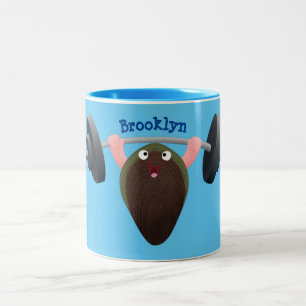 Tasse 2 Couleurs Moule amusante travaillant sur l'illustration de d