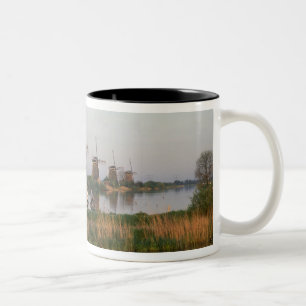 Tasse 2 Couleurs Moulins à vent, Kinderdijk, Pays-Bas