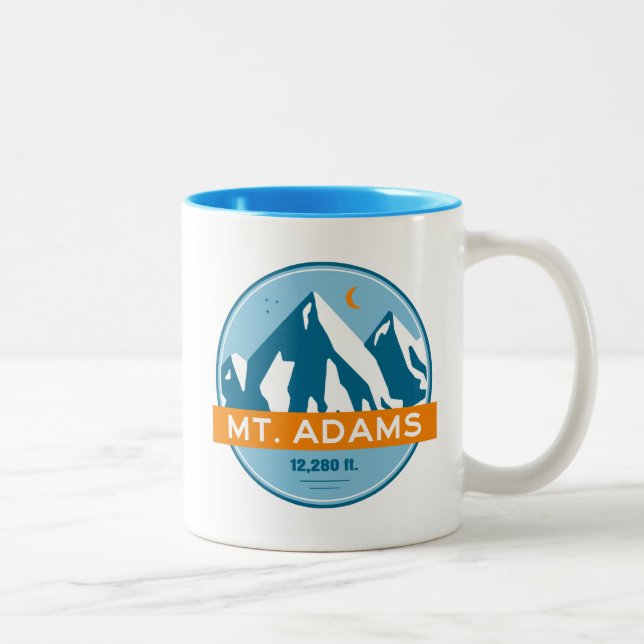 Tasse 2 Couleurs Mount Adams Washington Stars Moon (Droit)
