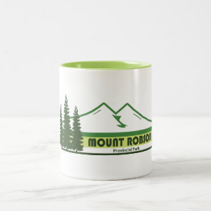 Tasse 2 Couleurs Mount Robson Provincial Park Bandes Vertes
