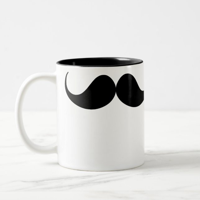 Tasse 2 Couleurs Moustache (Gauche)