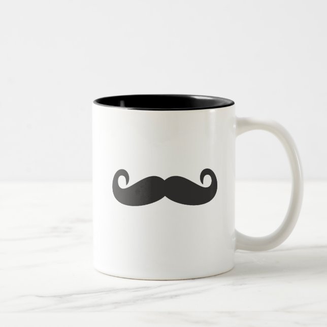Tasse 2 Couleurs Moustache (Droit)