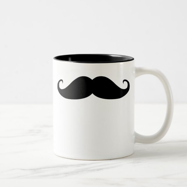Tasse 2 Couleurs Moustache ! (Droit)
