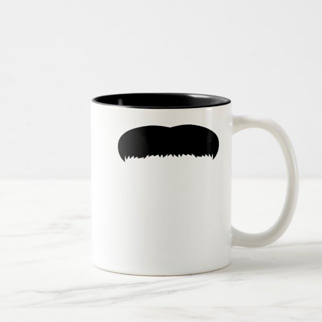 Tasse 2 Couleurs Moustache de morse (Droit)