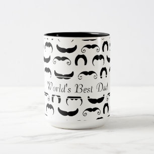 Tasse 2 Couleurs Moustaches