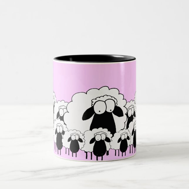 Tasse 2 Couleurs Moutons (Centre)