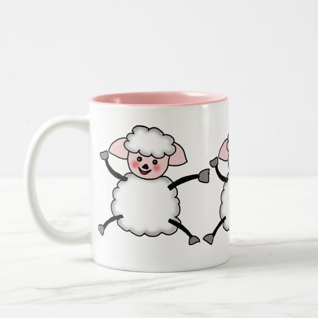 Tasse 2 Couleurs moutons (Gauche)