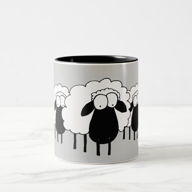 Tasse 2 Couleurs Moutons (Centre)