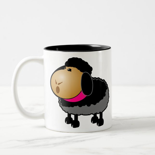 Tasse 2 Couleurs Moutons noirs (Gauche)