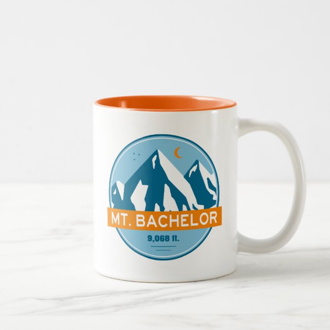 Tasse 2 Couleurs Mt. Bachelor Oregon Stars Moon (Droit)
