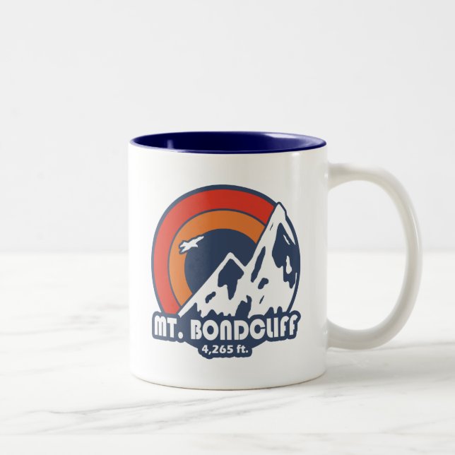 Tasse 2 Couleurs Mt. Bondcliff New Hampshire Sun Eagle (Droit)