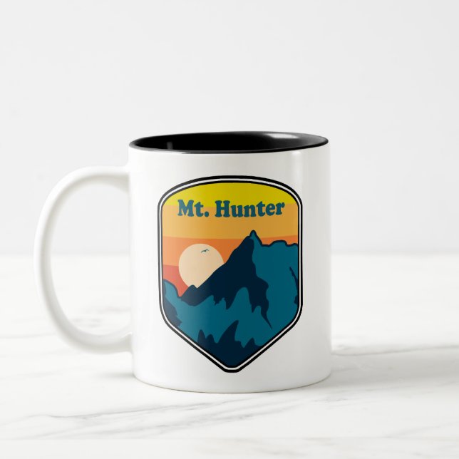 Tasse 2 Couleurs Mt. Hunter Alaska Lever du Soleil (Gauche)