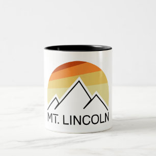 Tasse 2 Couleurs Mt. Lincoln New Hampshire Rétro