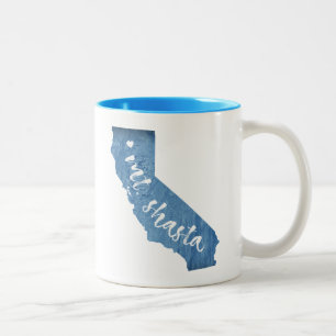 Tasse 2 Couleurs Mt. Shasta California Wood Grain